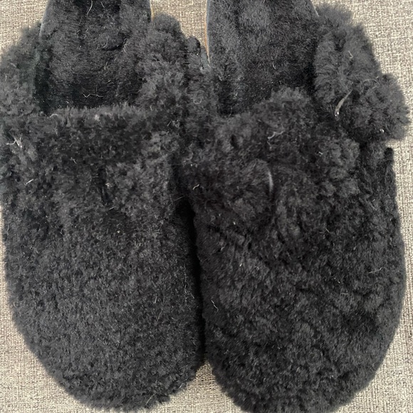 Birkenstock Boston Sherling Real Fur Black Clogs Women Size 7 - Picture 4 of 11